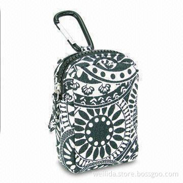 Digital Camera Bag with Pretty Pattern, Made of 10oz Canvas